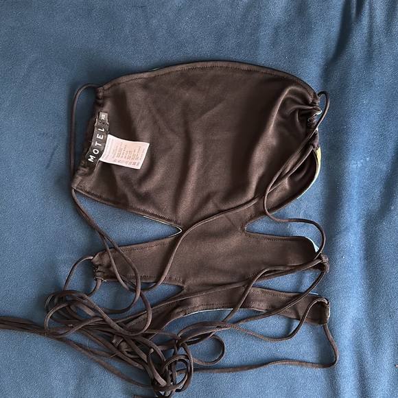 Motel ersa top butterfly watercolour black - Picture 4 of 7